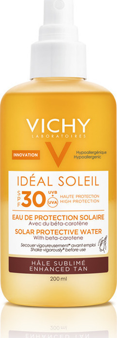 Vichy Ideal Soleil SPF30 Νερό Προστασίας απο τον Ήλιο για Λαμπερό Μαύρισμα 200ml