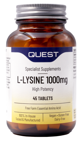 Quest L-Lysine Υψηλής περιεκτικότητας λυσίνη 1000mg 45tabs