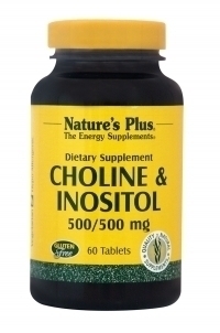Natures Plus CHOLINE & INOSITOL 500 MG 60 ταμπλέτες