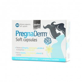 Intermed PregnaDerm Soft Capsules Συμπλήρωμα Διατροφής για την Περίοδο της Εγκυμοσύνης & της Γαλουχίας 30Caps