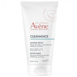 Avene Cleanance Detox Face Mask Μάσκα Προσώπου για Αποτοξίνωση, Κατάλληλη για Ευαίσθητο Δέρμα με Ατέλειες 50ml