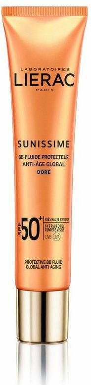 Lierac Sunissime BB Fluid Anti Age Global Dore SPF50+ Λεπτόρρευστη Αντηλιακή Κρέμα Προσώπου με Χρώμα και Αντιγηραντικές Ιδιότητες 40ml