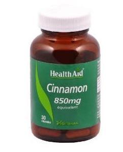 HEALTH AID Cinnamon 850mg 30s