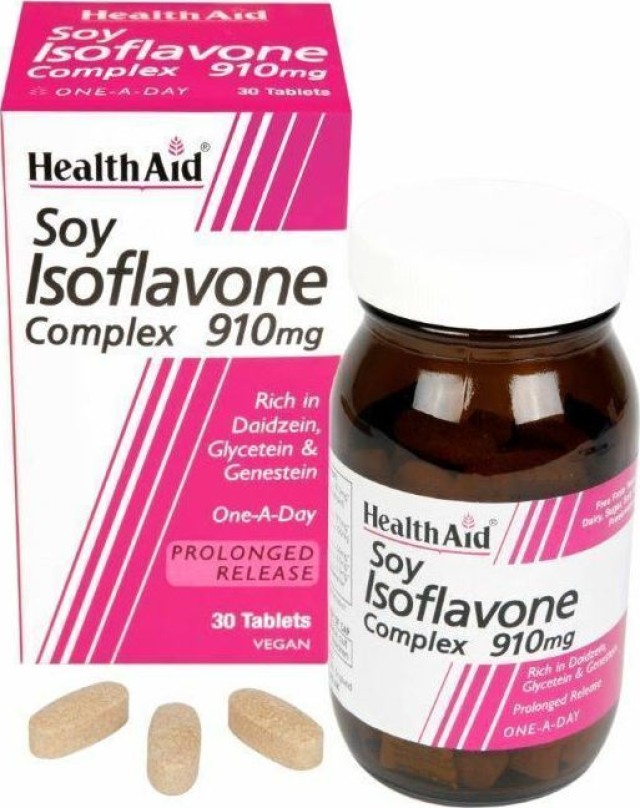 HEALTH AID Soya Isoflavones Complex 910mg vegetarian tablets 30s