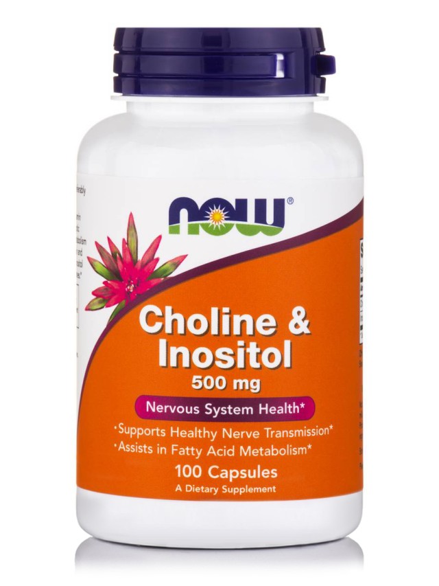 Now Choline & Inositol 250/250 mg 100 caps