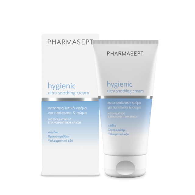 Pharmasept Hygienic Ultra Soothing 24ωρη Κρέμα Προσώπου με Υαλουρονικό Οξύ για Ενυδάτωση 150ml