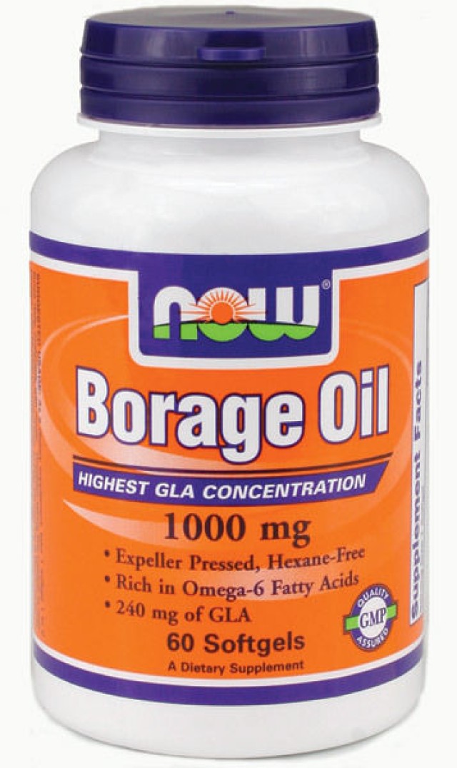 Now Borage Oil 1050 mg, 60 softgels