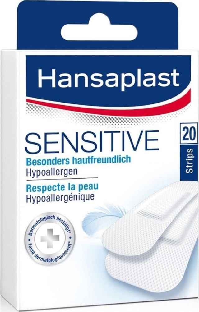 Hansaplaslt Sensitive Επιθέματα πολύ Φιλικά με την Επιδερμίδα & Υποαλλεργικά, 20τεμ