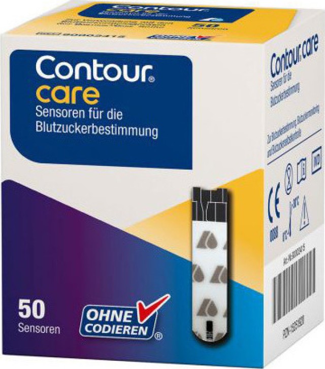 ASCENSIA CONTOUR CARE 50 Ταινίες Μέτρησης Ζαχάρου