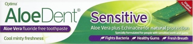 Optima AloeDent Sensitive Οδοντοκρεμα Aloe Vera και Εchinacea 100ml +Δωρο Οδοντοβουρτσα