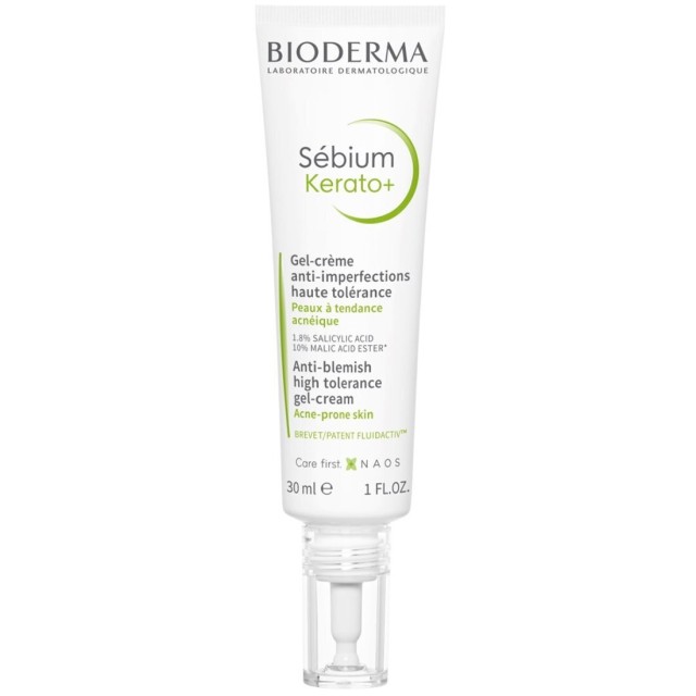 Bioderma Sebium Kerato+ Κρέμα Προσώπου σε Μορφή Τζελ για Επιδερμίδες με Τάση Ακμής, 30ml