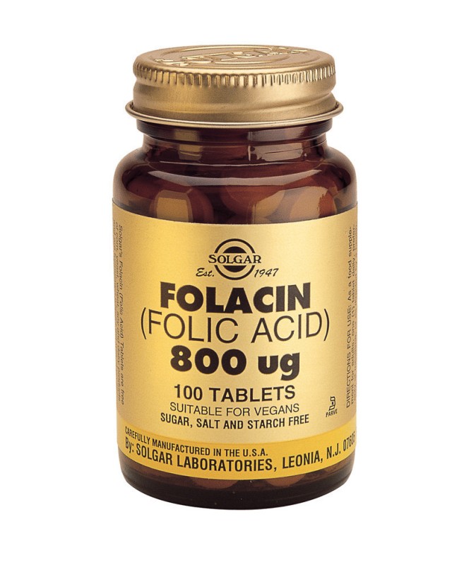 SOLGAR FOLIC ACID 800MCG TABS100S