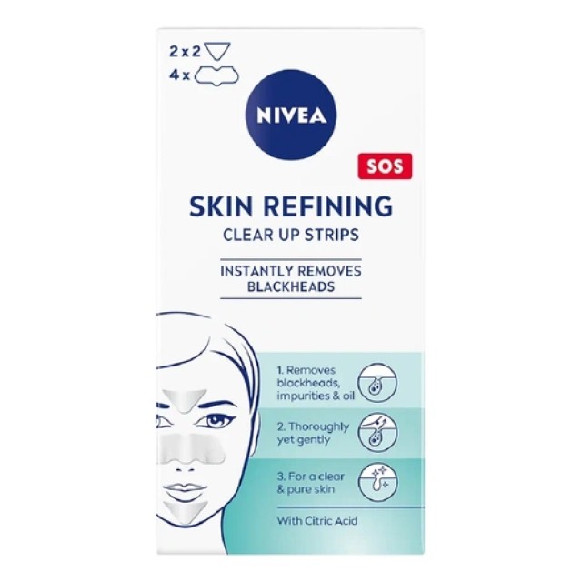 Nivea Clear-Up Strips Ταινίες Καθαρισμού για Μαύρα Στίγματα 6 τμχ