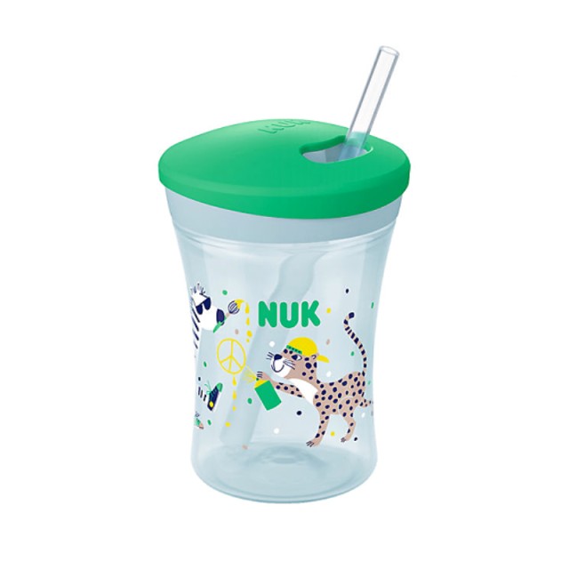 Nuk Evolution Action Cup 12m+ Πράσινο Ζέβρα (10.751.136) 230ml