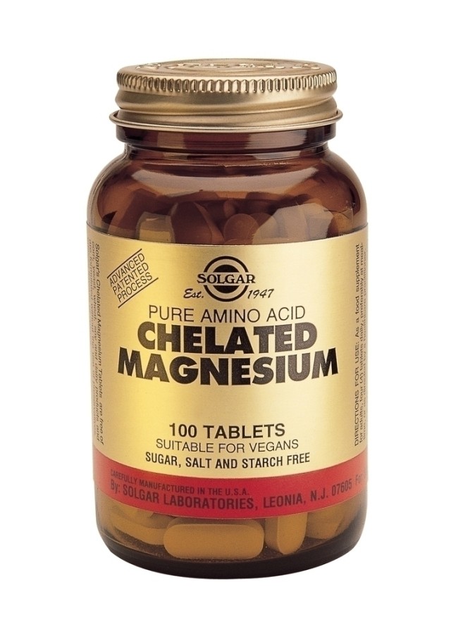 SOLGAR CHELATED MAGNESIUM 100mg tabs 100s