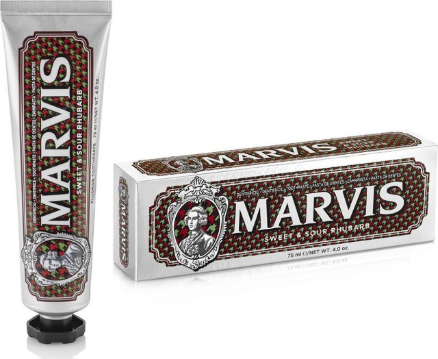 Marvis Sweet and Sour Rhubarb Mint Toothpaste Οδοντόκρεμα με Γλυκό & Ξινό Ραβέντι, 75ml