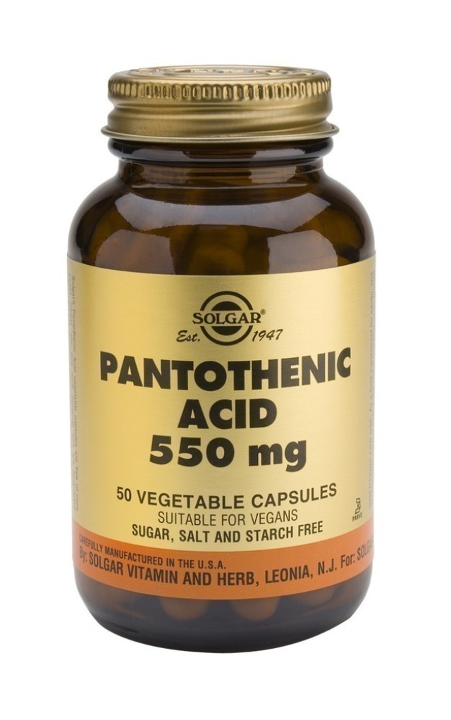 SOLGAR PANTOTHENIC ACID 550mg veg.50s