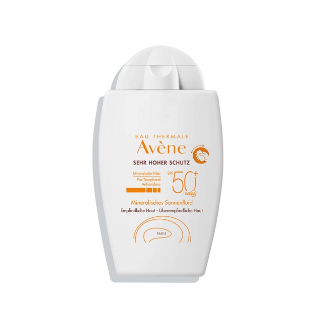 Avene Mineral Fluid Αδιάβροχη Αντηλιακή Κρέμα Προσώπου SPF50 40ml