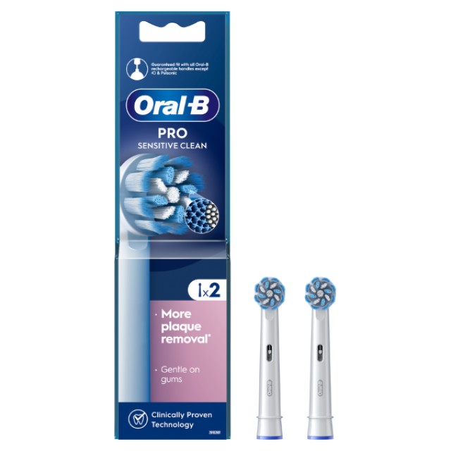 Oral-B Pro Sensitive Clean Ανταλλακτικές Κεφαλές 2 Τεμάχια