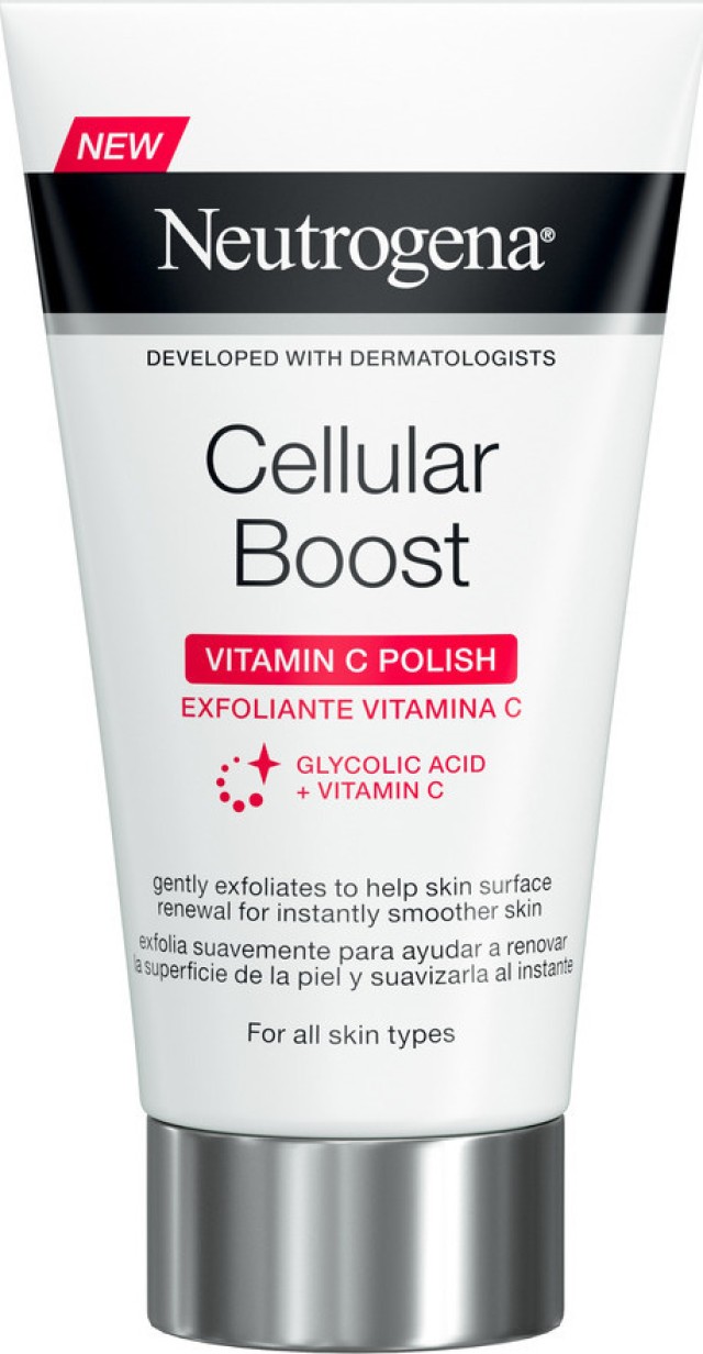 Neutrogena Cellular Boost Vitamin C Polish Κρέμα Απολέπισης Προσώπου με Βιταμίνη C, 75ml