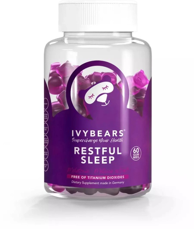 Ivybears Restful Sleep, Συμπλήρωμα Διατροφής Που Υποστηρίζει Φυσικά Εναν Ευχάριστο & Ήρεμο Ύπνο 60 Ζελεδάκια.