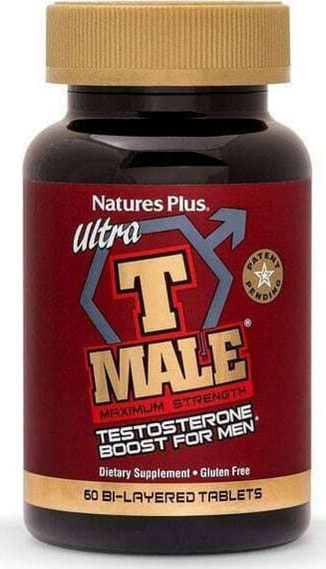 Natures Plus Ultra T Male Maximum Strength Ενίσχυση Τεστοστερόνης στους Άνδρες 60 ταμπλέτες