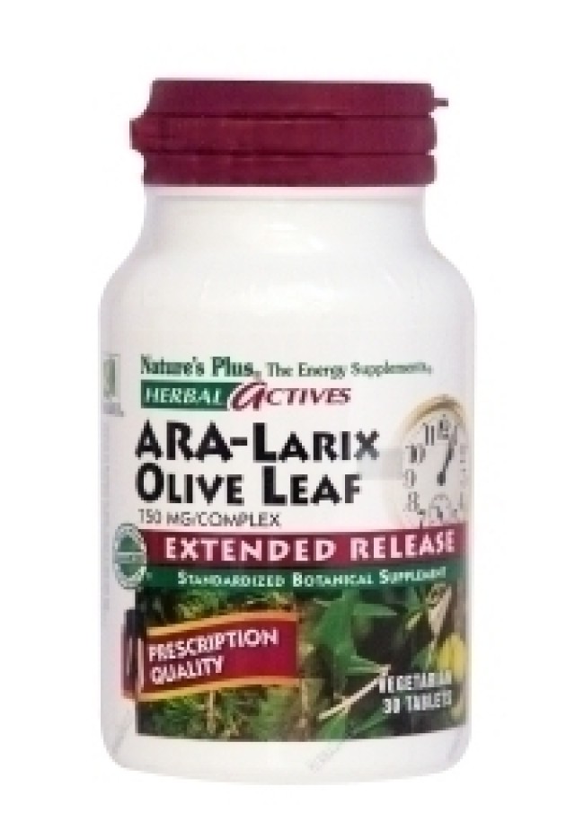 Natures Plus E/R ARA-LARIX/OLIVE LEAF 750MG COMPLX 30