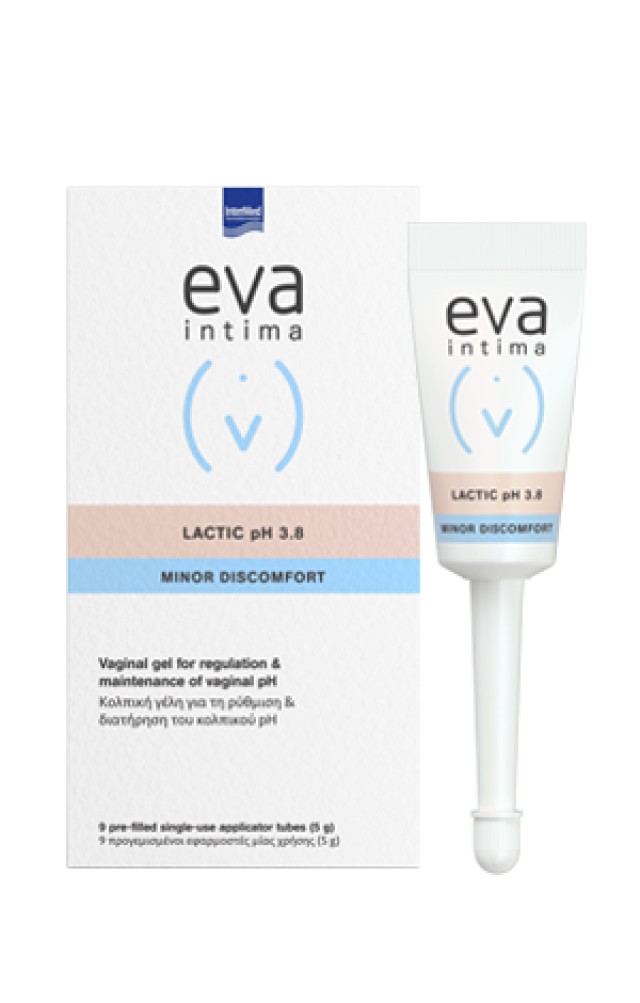 INTERMED Eva Lactic Gel (9 προγεμισμένοι με γέλη κολπικοί εφαρμοστές μίας χρήσης)