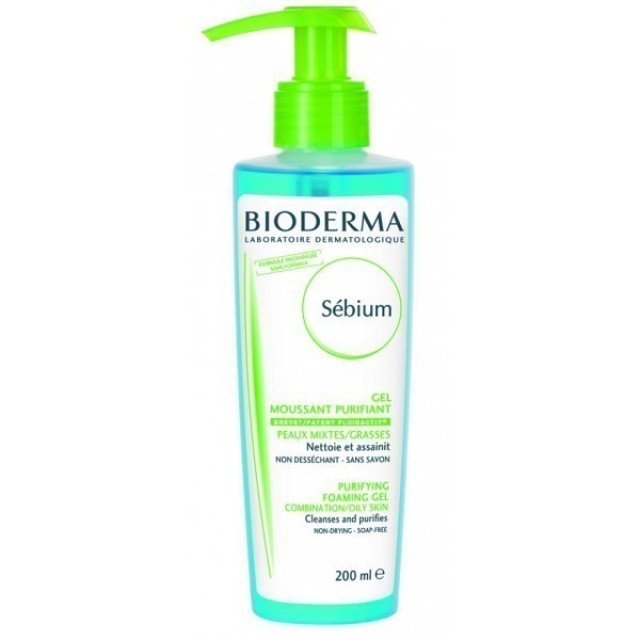 BIODERMA SEBIUM GEL MOUSSANT  (PUMP) 200ml