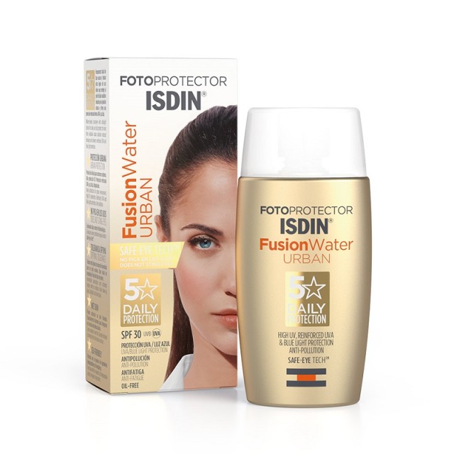 Isdin Fotoprotector Fusion Water Urban SPF30 Ανάλαφρης Υφής Αντηλιακό Προσώπου 50ml