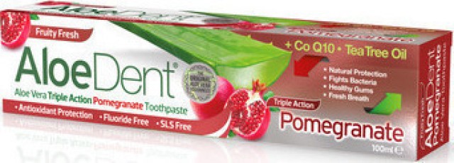 Opitma Aloe Dent Triple Action Pomegranate 100ml + Δώρο Οδοντόβουρτσα