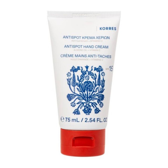 Korres Antispot Κρέμα Χεριών με Αμυγδαλέλαιο & Βιταμίνη C SPF15 75ml