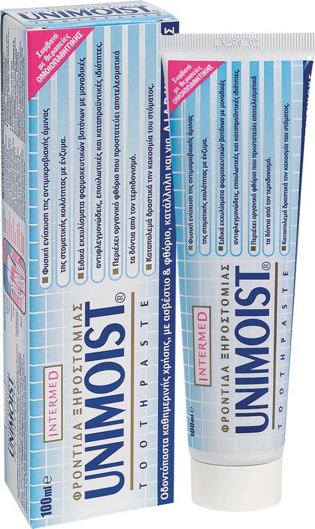 Intermed Unimoist Toothpaste Οδοντόκρεμα για Ξηροστομία 100ml