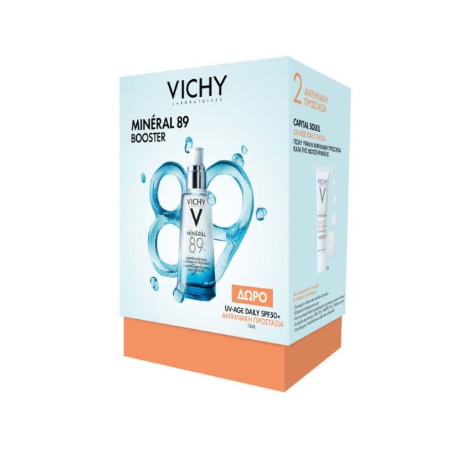 VICHY Promo Mineral 89 Booster Σετ Περιποίησης για Ενυδάτωση & Αντιγήρανση με Serum 50ml