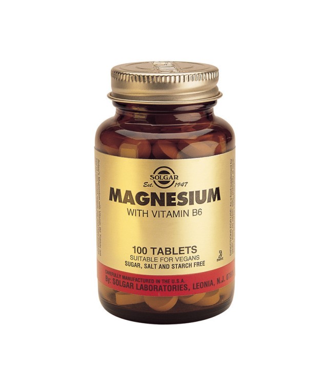 SOLGAR MAGNESIUM + B6 tabs 100s