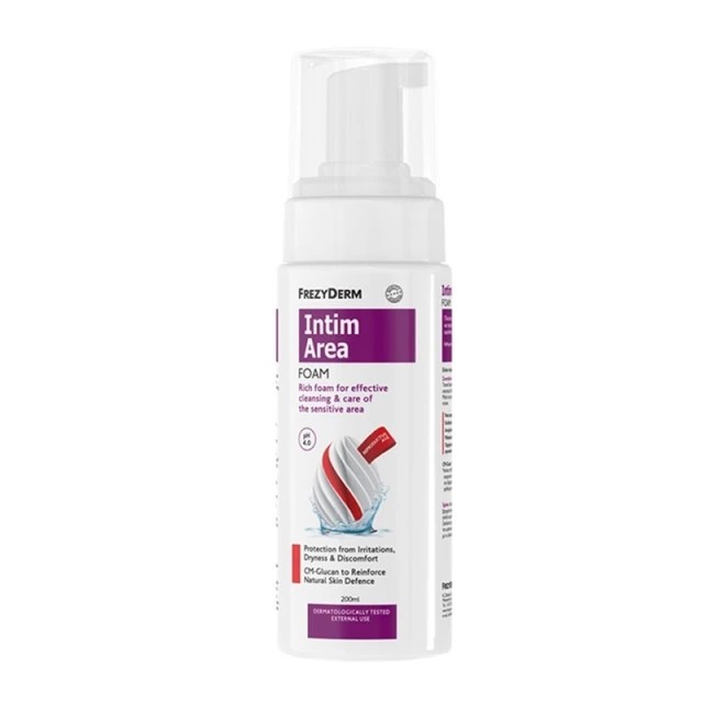 Frezyderm Intim Area Foam pH 4.0-Αφρός Καθαρισμού της Ευαίσθητης Περιοχής, 200ml