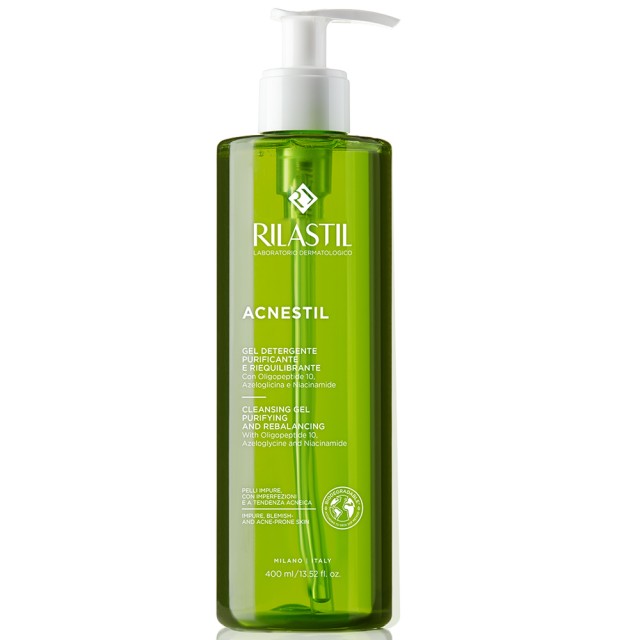 Rilastil Acnestil Cleansing Gel - Καθαριστικό Τζελ Για Μικτή / Λιπαρή Με Τάση Ακμής Επιδερμίδα 400ml