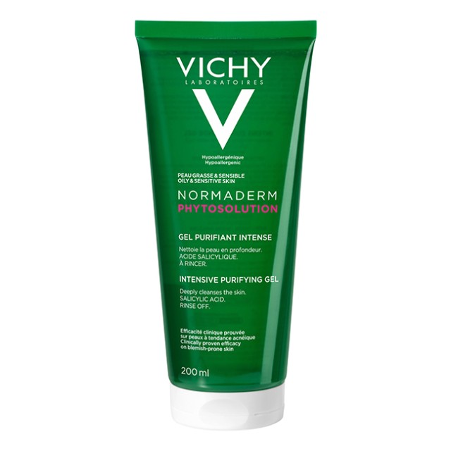 Vichy Normaderm Phytosolution Gel Καθαρισμού Προσώπου 200ml