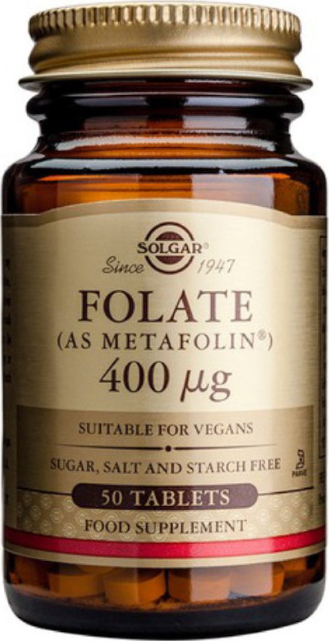 Solgar Folate 400μg, 50tabs