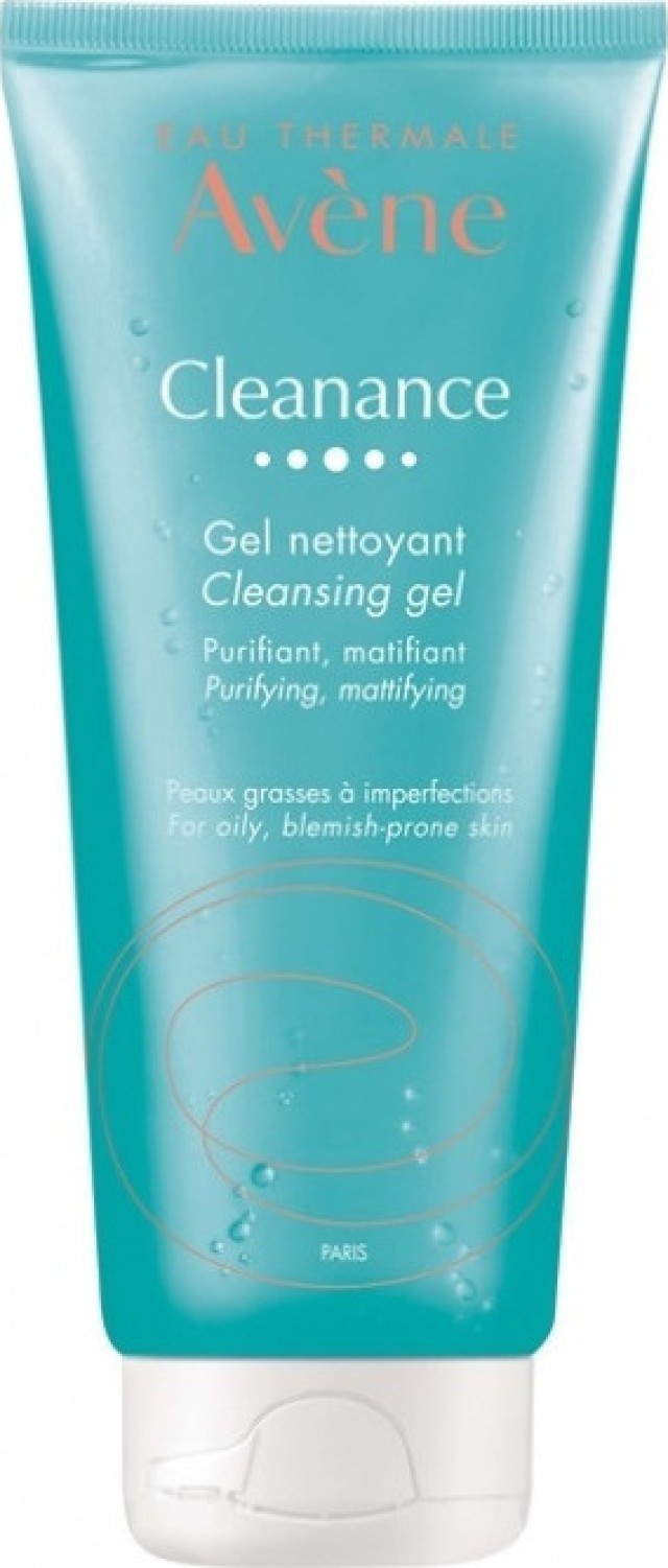 Avene Cleanance Gel Nettoyant, Τζελ Προσώπου & Σώματος για Λιπαρές Επιδερμίδες με Ατέλειες 200ml