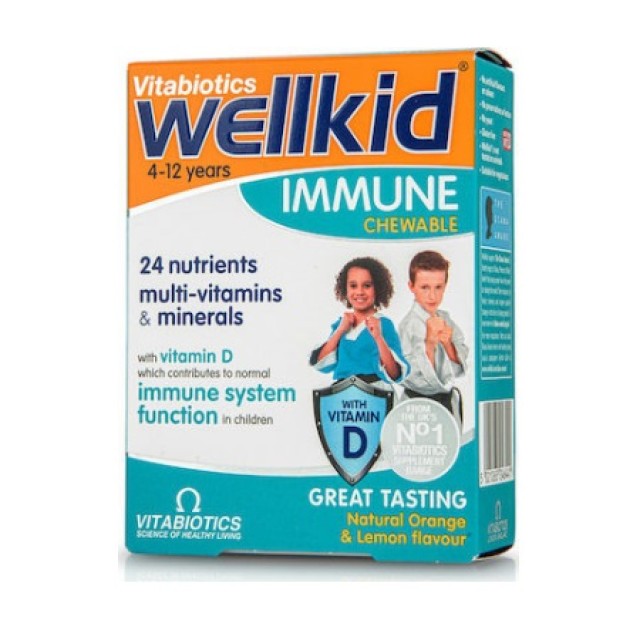 VITABIOTICS WELLKID IMMUNE CHEWABLE 30 TABS