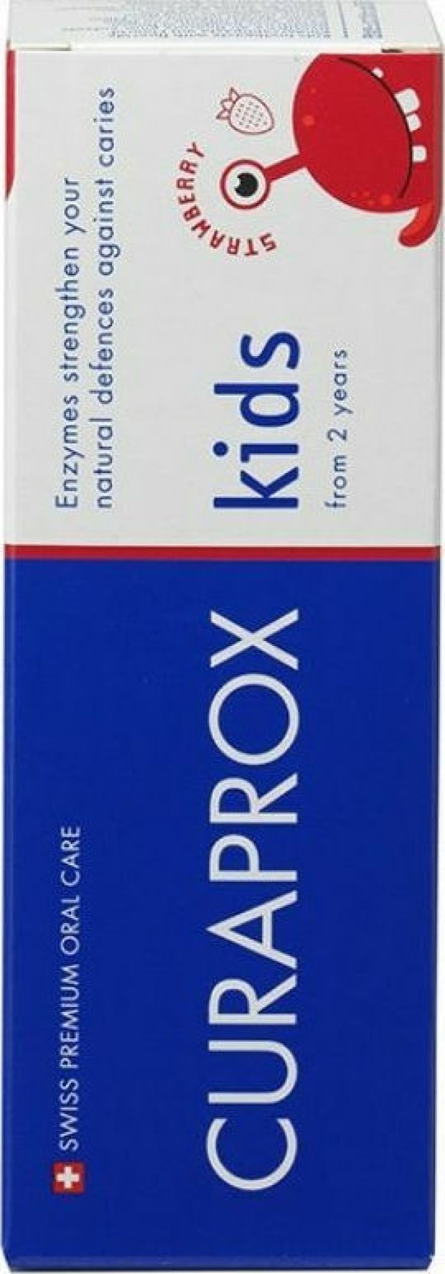 Curaprox Toothpaste For Kids Παιδική Οδοντόκρεμα από 2 Ετών και Άνω με Γεύση Φράουλας με Φθόριο 950ppm, 60ml