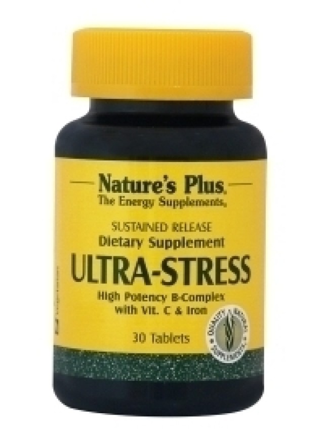 Natures Plus ULTRA STRESS W/IRON S/R  30 ταμπλέτες