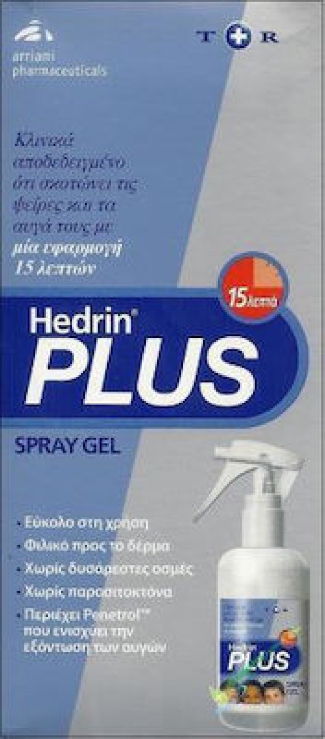 Hedrin Plus Spray Gel Αντιφθειρικό Τζελ από 6m+, χωρίς Χημικά, 100ml