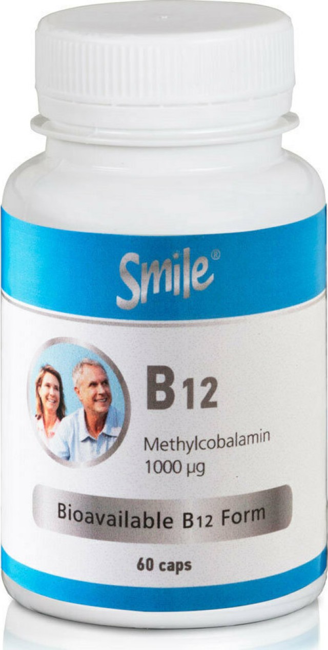 AM Health Smile B12 1000mg 60 Φυτικές Κάψουλες