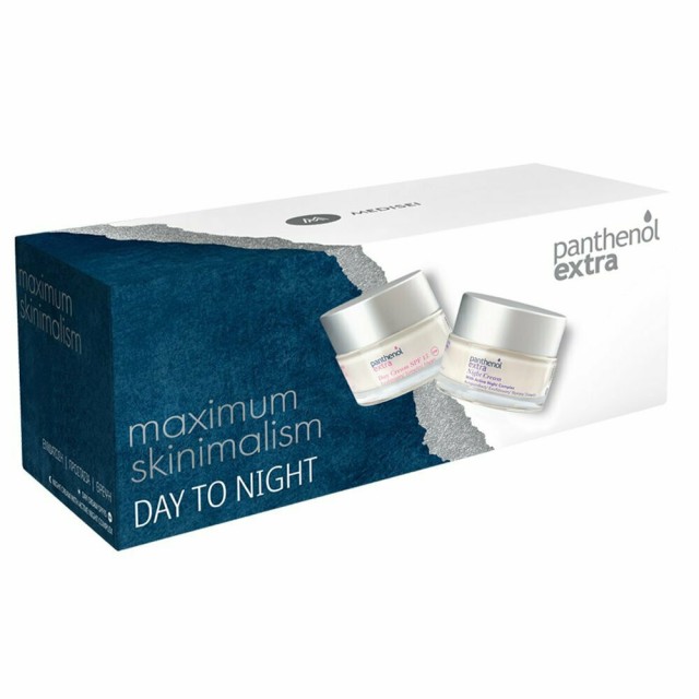 Panthenol Extra Promo Maximun Skinimalism Day to Night Ενυδατική Κρέμα Ημέρας SPF15 50ml & Αντιγηραντική Κρέμα Νύχτας 50ml