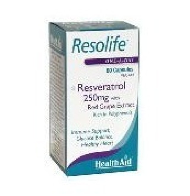 HEALTH AID RESOLIFE -ρεσβερατρόλη 250mg 60s