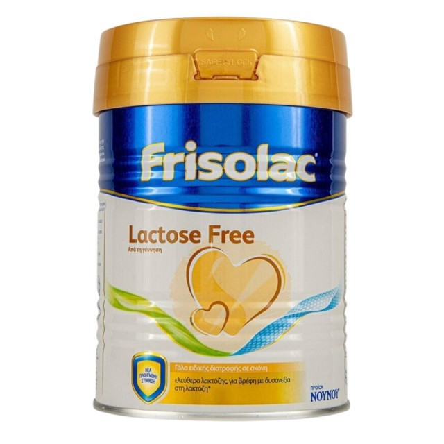 Frisolac Lactose Free Γάλα Ειδικής Διατροφής Ελεύθερο Λακτόζης από τη Γέννηση 400 gr