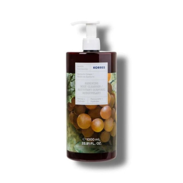 Korres Renewing Body Cleanser Αφρόλουτρο Αμπέλι Σαντορίνης, 1000ml