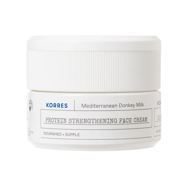 Korres Protein Strengthening Face Cream Ενισχυμένη Κρέμα Προσώπου με Γάλα Γαϊδούρας, 40ml